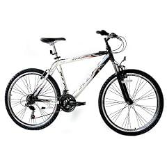 26" KCP HERRENFAHRRAD MOUNTAINBIKE EVOLUTION ALU 18 Gang SHIMANO weiss schwarz - 66,0 cm (26 Zoll)