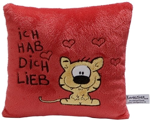 Heunec 692275 - Kuscheltiger - Kuschelkissen \"Ich hab dich lieb \" Preisvergleich