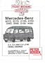 Mercedes-Benz 208d and All Variants, 2.3, 2.4 and 2.9 Litre Engines