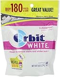 Orbit Chewing Gum White Bubblemint, 180-count (Pack of 2)