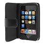 Premium Black Folio Wallet Leather Case for Apple Ipod Touch Itouch 8Gb 16GB 32Gb 2G 3G 2nd 3rd Generation