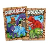 2 Pack Assorted Embossed & Foil Dinosaurs Coloring Books