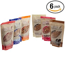 Udi's Granola Sampler (Original, Cranberry, Vanilla, Hawaiian, Au Naturel, BanaBerry), 13-Ounce Bags (Pack of 6)