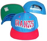 New York Giants Wave Red/Blue Plastic Snapback Adjustable Plastic Snap Back Hat / Cap