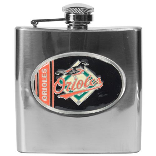 Baltimore Orioles MLB 6oz Stainless Steel Flask
