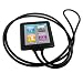 Igadgitz Black Silicone Skin Case Cover Necklace For Apple I