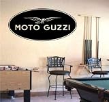 Wall Sticker Mural Vinyl Motocross Moto Guzzi Logo S5656