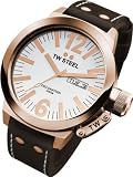 TW Steel Men's CE1018 CEO Canteen Brown Leather White Dial Watch