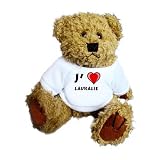 Ourson peluche avec un T-shirt: J'aime Lauraliepar SHOPZEUS