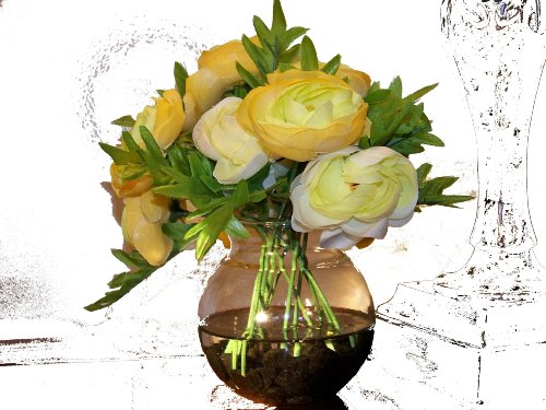 Nana’s Attic-Silk Arrangements-Spring and Summer, Buttercream