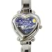 Quality Watches - Heart Italian Charm Watch of Vincent van Gogh's Painting of Starry Night (Extremely High Quality, Licensed)