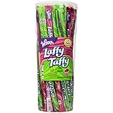 Wonka Laffy Taffy Candy, Sour Apple and Strawberry, 48 Count