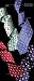 Silk Tie Huichol Deer in Green