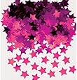 Amscan Mini Stars Confetti, 1/4 oz., Pink