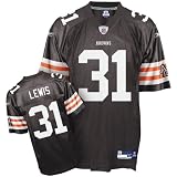 Jamal Lewis Jersey: Reebok Brown Replica #31 Cleveland Browns Jersey - Small