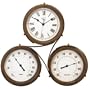 River City Clocks 18 Inch Indoor/Outdoor Triple Dial Clock with Time, Temperature, & Humidity - Model # 1014-18