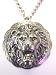 Large Lions Head Medallion Pendant Unisex Rocker Necklace