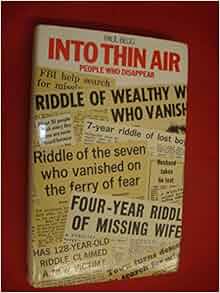 Amazon.com: Into Thin Air: People Who Disappear (9780715377246): Paul