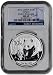 2012 China Silver Panda (1 oz) 10 Yn - NGC MS69 - Early Releases - Blue Label