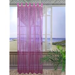 Schlaufenschal Organza 140cm x 245cm pink
