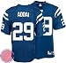 Mens Joseph Addai #29 NFL Jersey Home Blue #29 Indianapolis Colts EQT Premier Replithentic by Reebok(Size=XXX-LARGE)