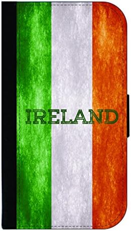 Ireland Grunge Flag-TM Apple iPhone 6 PLUS, 6s PLUS Universal PU Leather and Suede Wallet Style Phone Case Made in the USA