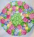Bella Casa Ceramic Floral Deviled Egg Plate