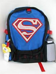Full size Superman Backpack with glittering S Logo