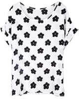 Kobwa(TM) Classic Batwing Sleeve Chiffon Shirt Chiffon Top With Kobwa's Keyring