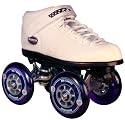 Riedell Carrera QuadLine 100 Speed Skates -extra wide- White - Size 4
