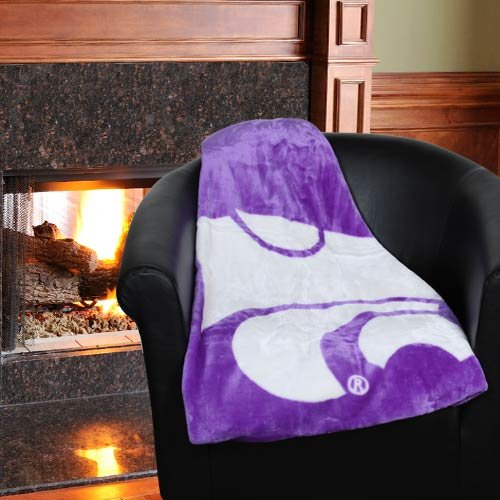 NCAA Kansas State Wildcats 50-Inch-by-60-Inch Raschel Plush Throw 