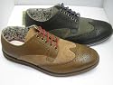 Nanny State Mens Barker Leather Convas Shoes