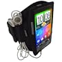 igadgitz Nero Fascia Braccio Armband Sport Corsa Fitness per HTC Desire HD Android Smartphone