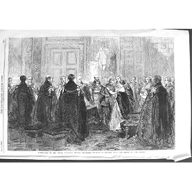 PRINCE 1858 D'INVESTITURE WILLIAM PRUSSIA ORDER GARTER