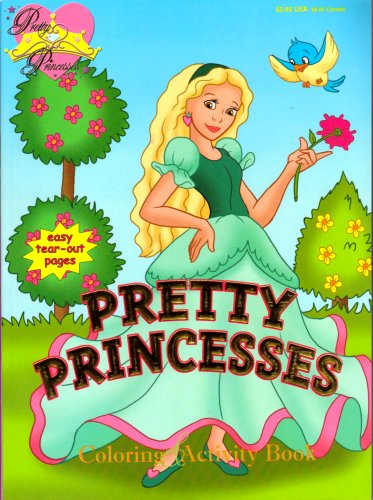Pretty Princesses Coloring & Activity Book ~ Green Dress
