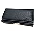 for BLU Life ONE L120 Sideways Black Leather Sleeve Case Belt Clip Holster ZW Pouch + AIS Cell Phone Microfiber Cleaning Cloth (by All_Instore)