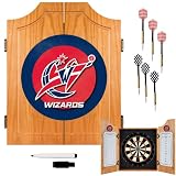 NBA7000-WW - Washington Wizards Beveled Wood Dart Cabinet