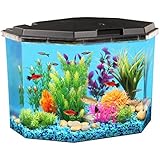 API Semi-Hex Aquarium Kit with LED Lighting and Internal Filter, 6-1/2-Gallon
