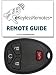 2007-2009 Chevy Silverado Keyless Entry Remote Fob Clicker With Free Do-It-Yourself Programming+ Free eKeylessRemotes Guide