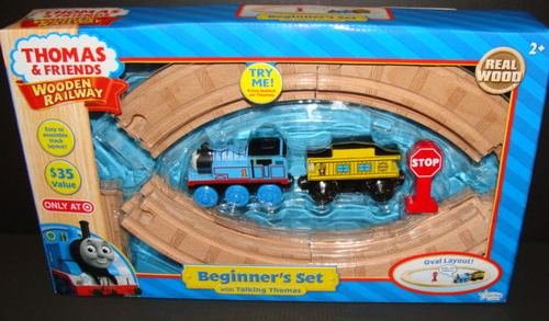 Exclusive Thomas & Friends Wooden Railway Starter Set with Talking Thomas (Oval Layout)