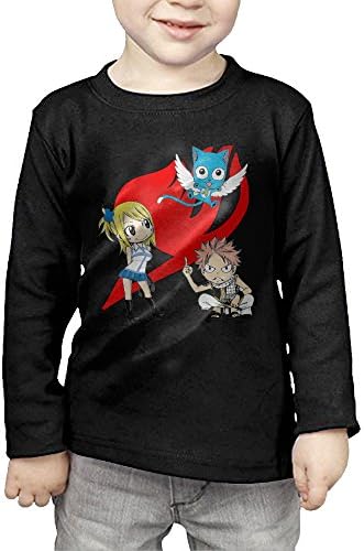 Toddler Customized Fairytail Vintage 100% Cotton Long Sleeve T-Shirt Black US Size 2 Toddler