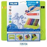 Карандаши цветн milan 24шт треуг.пласт уп. 0729724 (8411574035817)