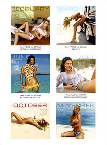 Sports Illustrated Swimsuit Celebrity Deluxe 2008 Wall Calendar