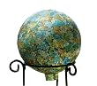 Bird Brain Sequin Glass Gazing Ball,  Yellow & Blue