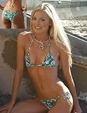 Peace Print Bikini (Adj. Top/Brazilian Tie Bikini) Bikini