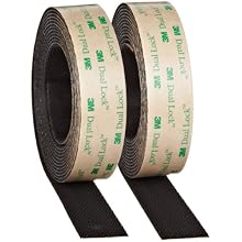 3M Dual Lock Reclosable Fastener TB4575 Low Profile Black, 1 in x 10 ft (Pack of 1)