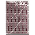 Selbstklebende Glitter-Halbperlen 6mm 84 St&uuml;ck rosa