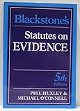 Blackstone's statutes on evidence