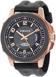 Versace Men's 19A70D009 S009 Diver Automatic Rose Gold Plated Genuine Leather Watch Versace Men's 19A70D009 S009 Diver Automatic Rose Gold Plated Genuine Leather Watch