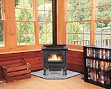 Hudson River Seneca Black 65,000 BTU Wood Burning Free standing Stove from the Seneca Collection